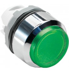 Кнопка MP3-21G зеленая выступающая (только корпус) с подсветкой без фиксации  1SFA611102R2102  ABB
