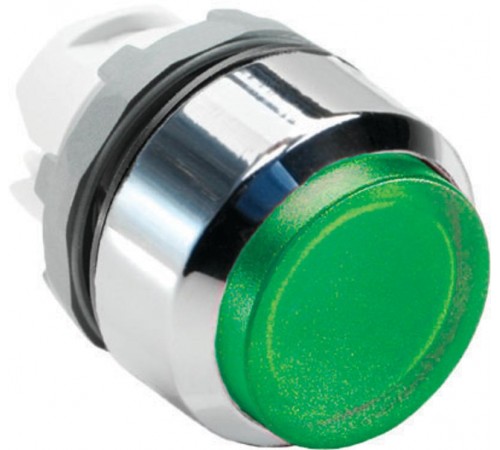 Кнопка MP3-21G зеленая выступающая (только корпус) с подсветкой без фиксации  1SFA611102R2102  ABB