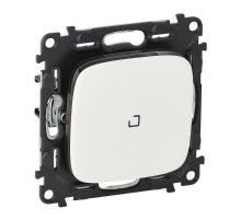 Valena ALLURE DIY Белый Переключатель 1-клавишный с подсветкой 10А 250В  752726  Legrand