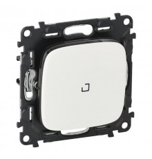 Valena ALLURE DIY Белый Переключатель 1-клавишный с подсветкой 10А 250В  752726  Legrand