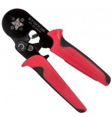 Кримпер для обжима втулочных наконечников d0,25-10мм, красный, CTLS006-240  39353  STEKKER