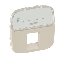 Valena ALLURE Сл.кость Накладка розетки ТЛФ/комп 1-ой с полем для надписи  755476  Legrand