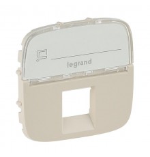 Valena ALLURE Сл.кость Накладка розетки ТЛФ/комп 1-ой с полем для надписи  755476  Legrand