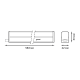 Светильник светодиодный линейный матовый TL Elementary 7W 4000K 563х22х33, 500лм 1/25  130411207  Gauss