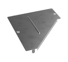 Крышка переходника левого Стандарт INOX (AISI 304) 400х150  PR16.4302  Промрукав