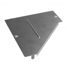 Крышка переходника левого Стандарт INOX (AISI 304) 400х150  PR16.4302  Промрукав