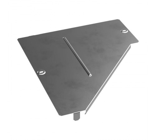 Крышка переходника левого Стандарт INOX (AISI 304) 400х150  PR16.4302  Промрукав