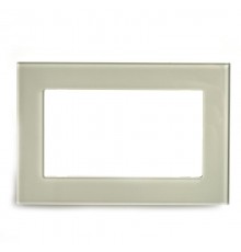 Рамка  2-местная (без перемычки), стекло, серия Катрин, GFR00-7012-07, дымчатый  49041  STEKKER