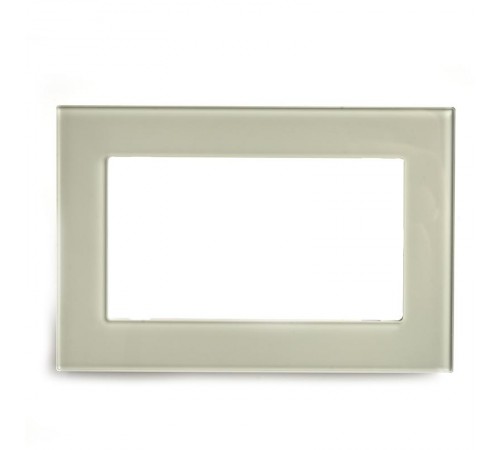 Рамка  2-местная (без перемычки), стекло, серия Катрин, GFR00-7012-07, дымчатый  49041  STEKKER