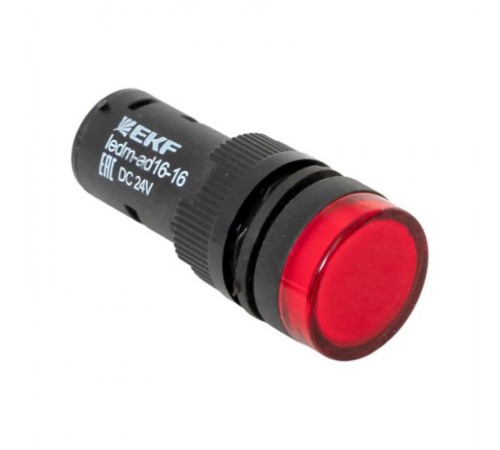 Матрица светодиодная AD16-16HS красная 24 В DC (16мм) EKF PROxima   ledm-ad16-24-r   EKF
