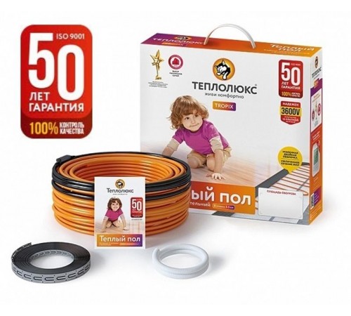 Кабель нагревательный "Теплолюкс" Tropix ТЛБЭ 78,0 м/1400 Вт  100035723600  Теплолюкс