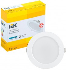 Светильник светодиодный ДВО 1612 белый круг 9Вт 4000К IP20  LDVO0-1612-09-4000-K01  IEK