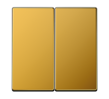 Клавиши для сдвоенных выключателей; золото  LS995GGO  Jung