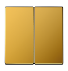 Клавиши для сдвоенных выключателей; золото  LS995GGO  Jung