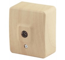 Розетка TV 11-3201-11  одиночная, ОУ, Эксперт, Сосна Б0020726  ЭРА