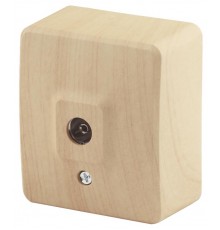 Розетка TV 11-3201-11  одиночная, ОУ, Эксперт, Сосна Б0020726  ЭРА