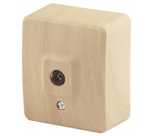 Розетка TV 11-3201-11  одиночная, ОУ, Эксперт, Сосна Б0020726  ЭРА