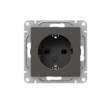 Механизм розетки, 16А, с заземлением, без шторок, мокко Эпика  UP1-SOM-110 EKF