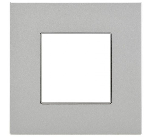 SKANDY Рамка 1-местная SK-F31S металл серебряный   SK-M12-M-K23  IEK
