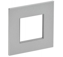 SKANDY Рамка 1-местная SK-F31S металл серебряный   SK-M12-M-K23  IEK