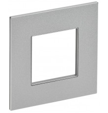 SKANDY Рамка 1-местная SK-F31S металл серебряный   SK-M12-M-K23  IEK