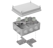 Коробка огнестойкая для о/п 40-0310-FR6.0-6 Е15-Е120 RAL7035 150х110х70 (6 шт/кор) серая  40-0310-7035-FR6.0-6  Промрукав