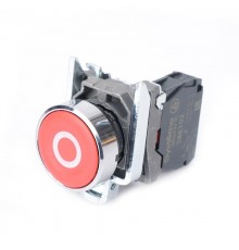 Кнопка SB4 в сборе модульная 22мм красная металл 1НЗ с маркировкой "О"  SB4BA4322  SE