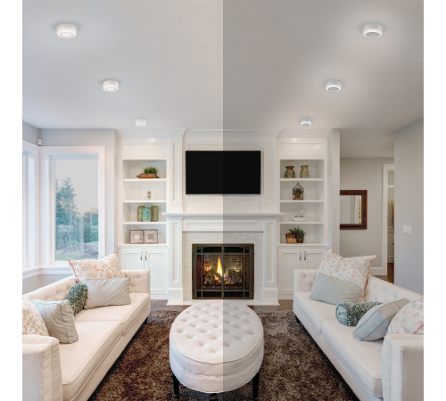 Светильник  Backlight накладной BL216 Кругл. Акрил, 6+3W, LED 3000K, 145, 1/30  BL216  Gauss