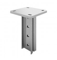 Потолочное крепление одинарное для высоких нагрузок, толщ. 4,0 мм, гор. цинк, 355301  ПКО8-4,0-ГЦ   Ostec