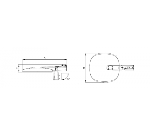 Светильник светодиодный SKYLINE LED 90W DW1 730 RAL9005  1707001370  Световые Технологии