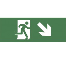 Самоклеющая этикетка INFO-DBA-006 "Фигура/стр. вниз вправо" ДПА/ДБА IP20/54  Б0048458  ЭРА