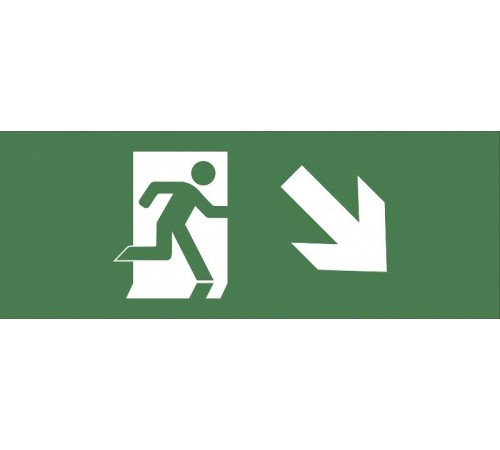 Самоклеющая этикетка INFO-DBA-006 "Фигура/стр. вниз вправо" ДПА/ДБА IP20/54  Б0048458  ЭРА