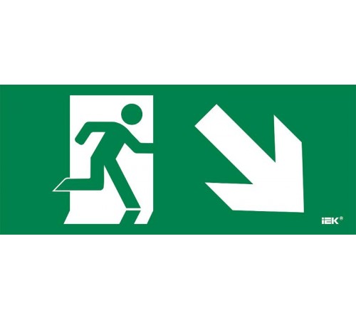 Этикетка самокл. 330х140мм "Фигура/стр. вниз вправо"  LPC10-1-33-14-FVNNAPR  IEK