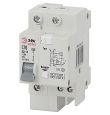 Выключатель автоматический дифференциального тока АД-12 (AC) C10 30mA 6кА 1P+N - SIMPLE-mod-28 ЭРА S  Б0039286  ЭРА