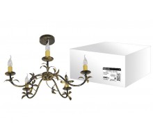 Люстра НСБ-04-01-5х40 "Регина" черный с золотом 5х40Вт E14  SQ0370-0022  TDM