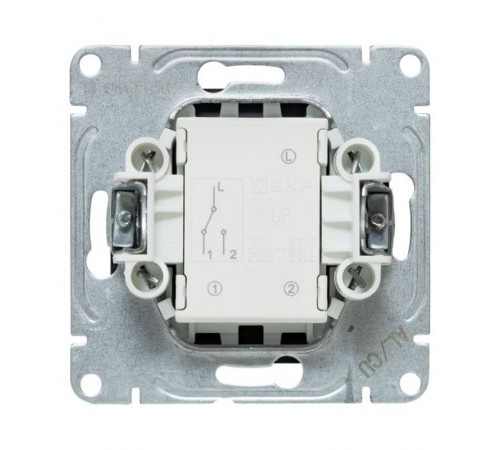 Механизм выключателя, одноклавишный, проходной, графит Эпика  UP1-SWG-11 EKF
