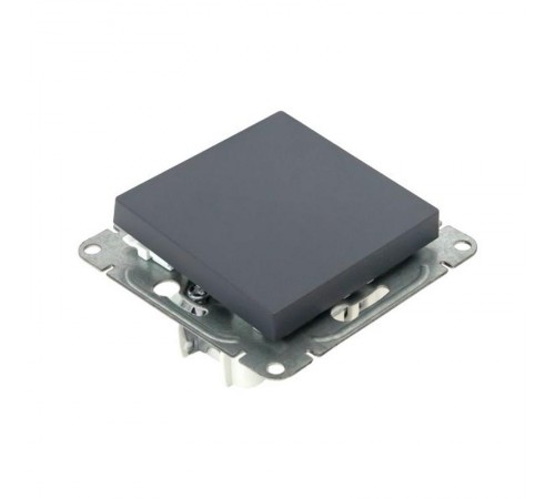 Механизм выключателя, одноклавишный, проходной, графит Эпика  UP1-SWG-11 EKF