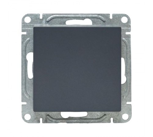 Механизм выключателя, одноклавишный, проходной, графит Эпика  UP1-SWG-11 EKF