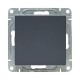 Механизм выключателя, одноклавишный, проходной, графит Эпика  UP1-SWG-11 EKF
