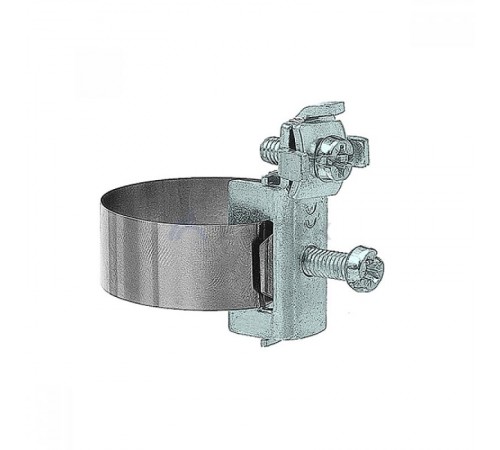 Хомут заземления ленточный 20-48 мм, медь никелированная91321Ezetek