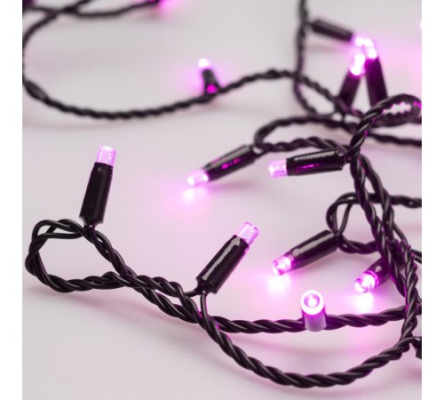 Светодиодная гирлянда ARD-STRING-CLASSIC-10000-BLACK-100LED-STD PINK (230V, 7W)  025806  Arlight
