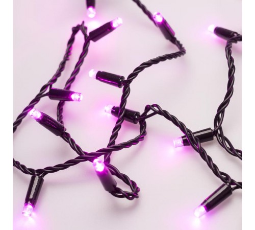 Светодиодная гирлянда ARD-STRING-CLASSIC-10000-BLACK-100LED-STD PINK (230V, 7W)  025806  Arlight