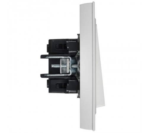 BRITE Выключатель 1-клавишный 10А в сборе ВСР10-1-0-БрАБ арктический белый   BR-V10-0-10-K91-F  IEK