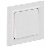 BRITE Выключатель 1-клавишный 10А в сборе ВСР10-1-0-БрАБ арктический белый   BR-V10-0-10-K91-F  IEK