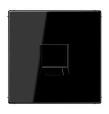 Плата (фиксация защёлкиванием) для одного модуля; термопласт; черный  LS1969-15WESW  Jung