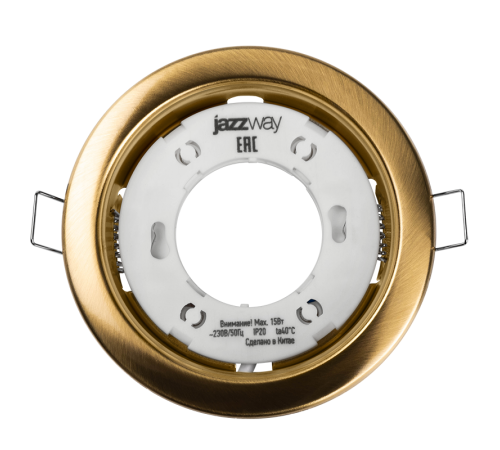 Светильник точечный встраиваемый под лампу ДВО PGX53 10639.23 15Вт GX53 IP20 золото матовое  1016843  Jazzway