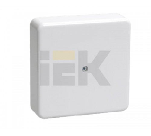 Коробка распределительная КМ41219 для о/п 104х104х29 мм белая (6 клемм 6мм2)  UKO10-100-100-029-K01  IEK