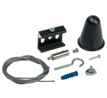 Комплект подвеса для шинопровода осветительного с тросом 3м черный  LPK0D-KPT-03-K02  IEK