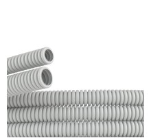 Труба гибкая гофрированная ПВХ 20мм без протяжки лёгкая (25м) серый  9092025  DKC