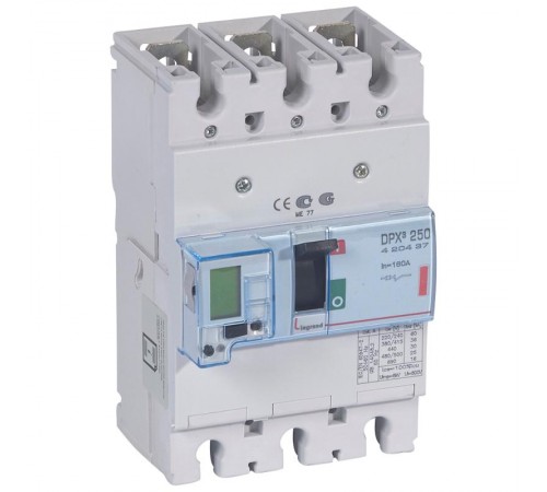 Автоматический выключатель DPX3 250 - эл. расц. с изм. блоком - 36 кА - 400 В~ - 3П - 160 А  420437  Legrand